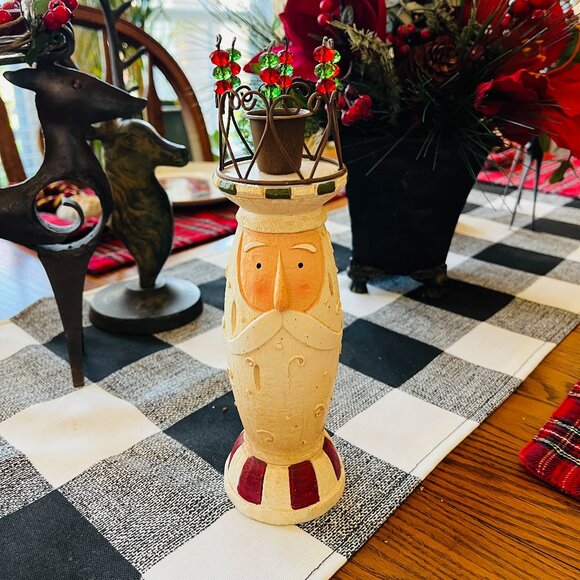 Enesco Santa candle holder - Picture 3 of 9